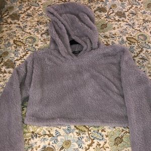 Light grey crop top sweatshirt from Shein- size large but runs small